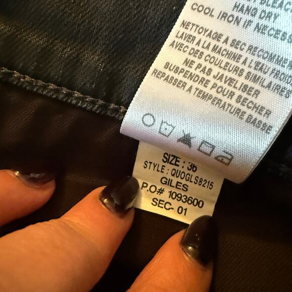 JOE'S JEANS | Dark Blue Coated Jeans Giles Slim Fit | W Size 36 - Picture 6 of 6